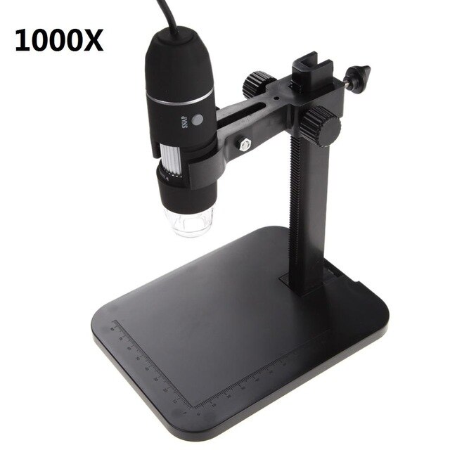 Usb Digitale 1000X 800X Microscoop 8 Led 2MP Elektronische Microscoop Endoscoop Zoom Camera Vergrootglas Lift Stand Tool: A 1000X