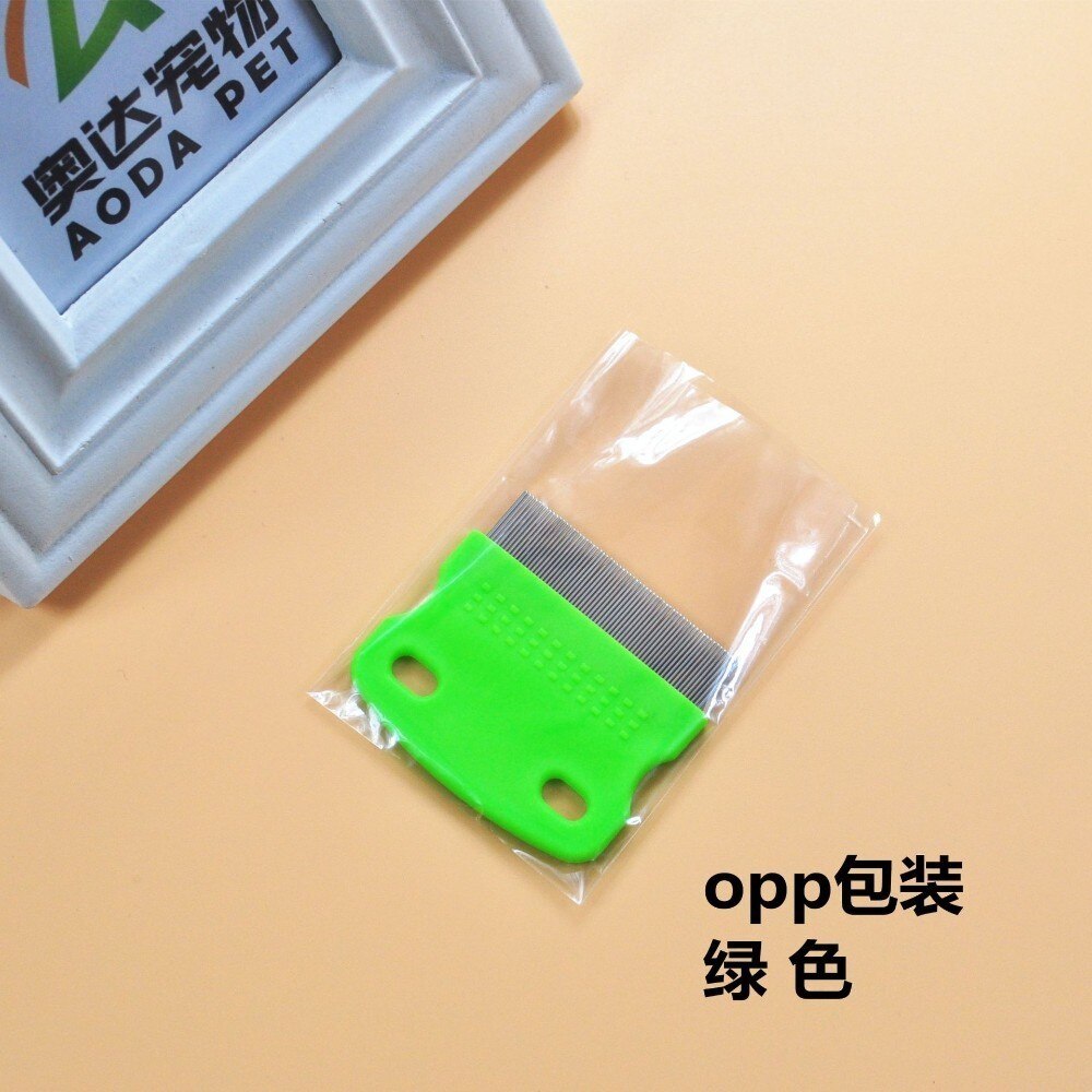 Kattenhondkam trimmer huisdier vlooien hoofd luizen vlooienkam hondenborstel kattenvlooienkam huisdier zacht dierenverzorging haarverzorging roestvrij staal: B