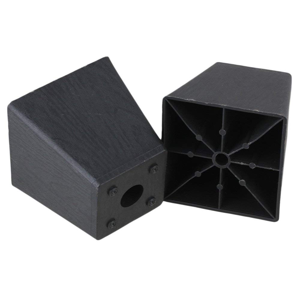 4 st svarta plastmöbelben bordssoffa skåp sängfötter