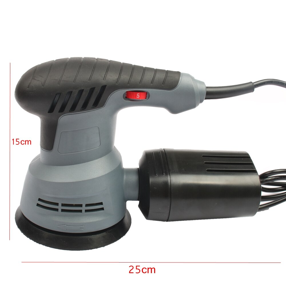 400W Sander Machine 7 Variable Speed 12000RPM Random Orbit Sander polisher with 6 sandpaper Dust exhaust and dust canister