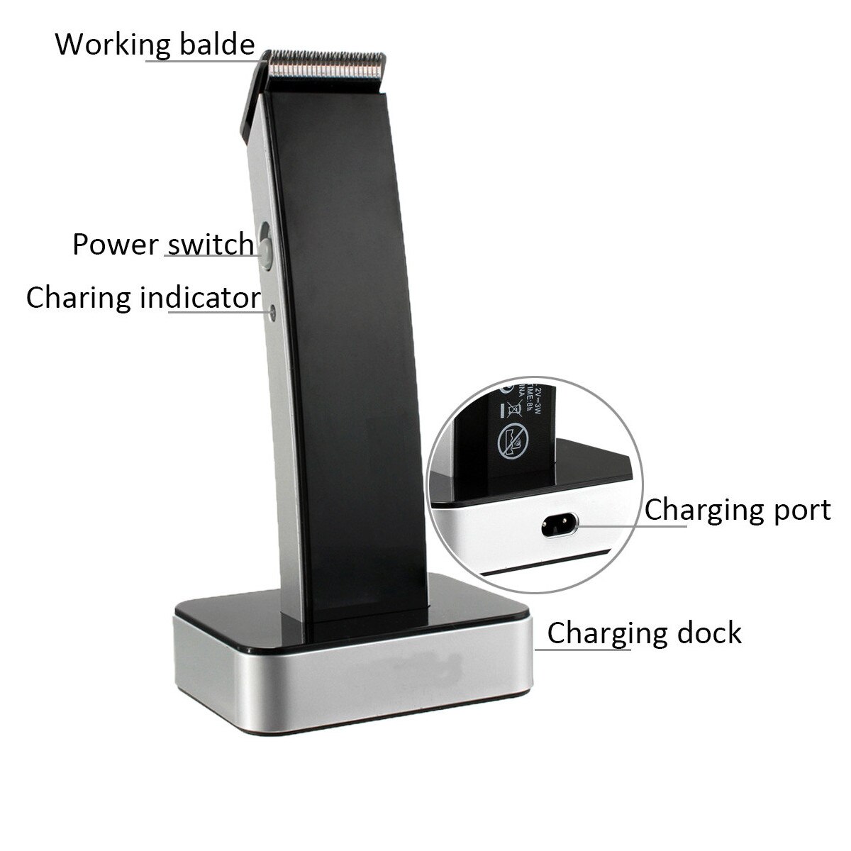 Cordless Electric Hair Clipper Rechargeable Hair Trimmers Beard Haircut Hair Cutter Men Baby Hair Cutting Machine