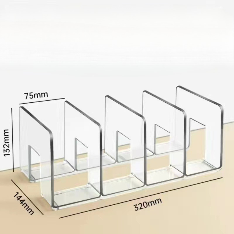 Doorzichtige plastic portemonnee handtas organisator 4-delige tas kast plankverdeler portemonnee displaystandaard handtas opslag organisator houder: Mixed Color