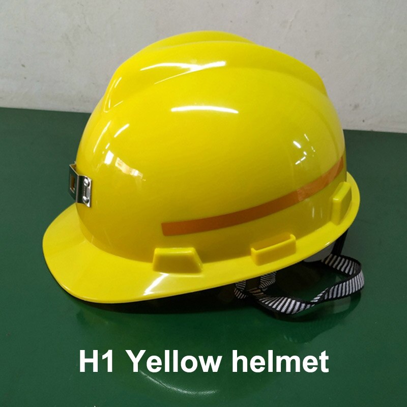 Safety Helmet Mine Cap Miners Hard Hat Construction Working Protective Helmets Labor Mining Helmet: Yellow