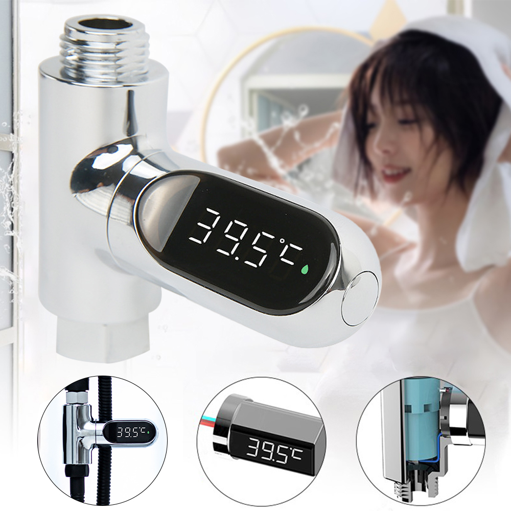 360 ° roterende led digital bruser temperatur display el bruser termometer led display bruser termometre
