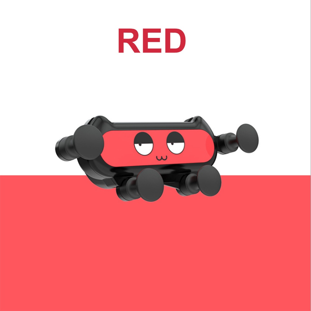 KDsafe Gravity Phone Holder In Car Air Vent Mount Cell Phone Foldable Mobile Phone Holder Stand for iPhone 11 XS XR Universal: PH003-Red