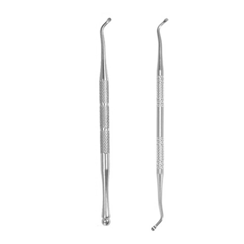 Ingrown Toenail Lifter Stainless Steel Double-ended Single-end Cuticle Lifter Dead Skin Remover Manicure Cleaner Care