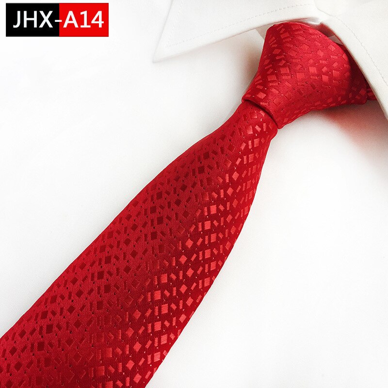 8Cm Polyester Ties Voor Mannen Formele Zakelijke Hals Tiies Huwelijkscadeau Voor Mannen Stropdas Bruidegom Party Das: A14