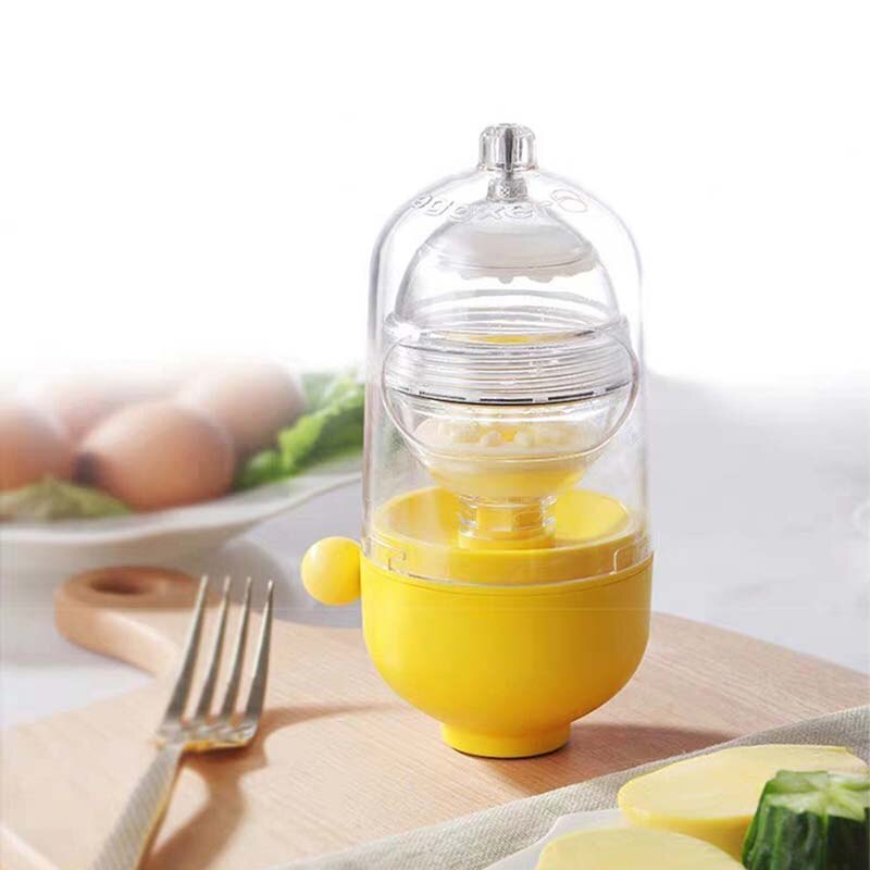 Kitchen Egg Scrambler Golden Egg Shaker Mixer Scramble Eggs Whisk Inside The Shell Manual Cooking Tool