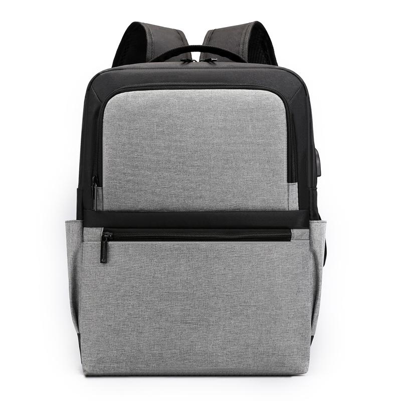 15 inch laptop rugzak voor mannen, antidiefstal reistas, waterdichte rugzak voor mannen, collegerugzak, schooltas voor jongens en meisjes: Grijs