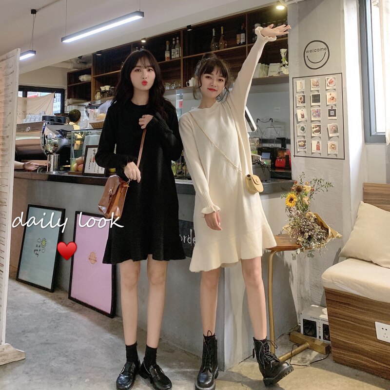 Kvinners høstklær nian koreansk stil kawaii klær søt lolita dressvictorian dressrenaissance