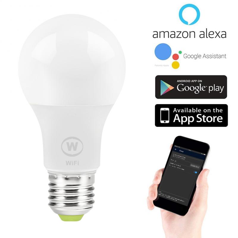 6.5W WiFi Smart Light Bulb E27 LED RGB Lamp Lampada Inteligente Smart Home App Operate Work With Alexa/Google Home