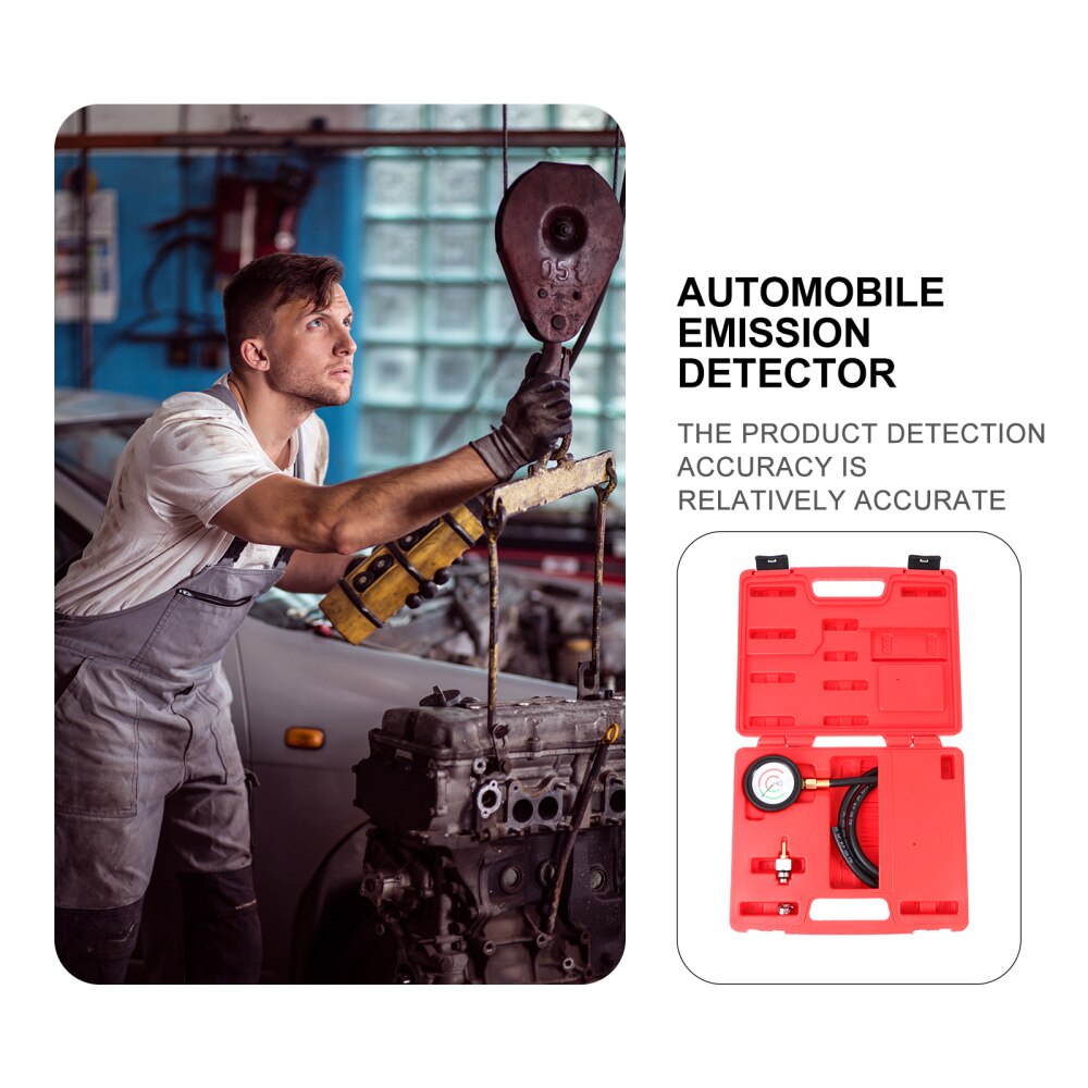 1 Set Portable Durable Practical Emission Detector Exhaust Back Pressure Tester Plugging Detection Meter for Truck