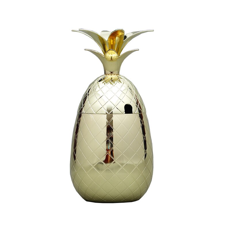 Verre à Cocktail en métal et cuivre, ananas, tasse de Mule de moscou, verre à vin, décorations de maison, accessoires de Bar, utilisation au Restaurant