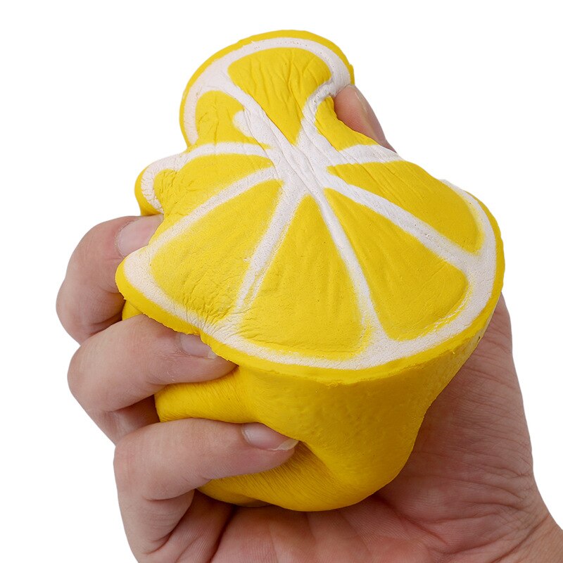 Jumbo Simulatie Fruit Half Citroen Squishy Langzaam Stijgende Geurende Zachte Brood Cake Squeeze Kids Volwassenen Stress Relief Speelgoed 10*10 Cm