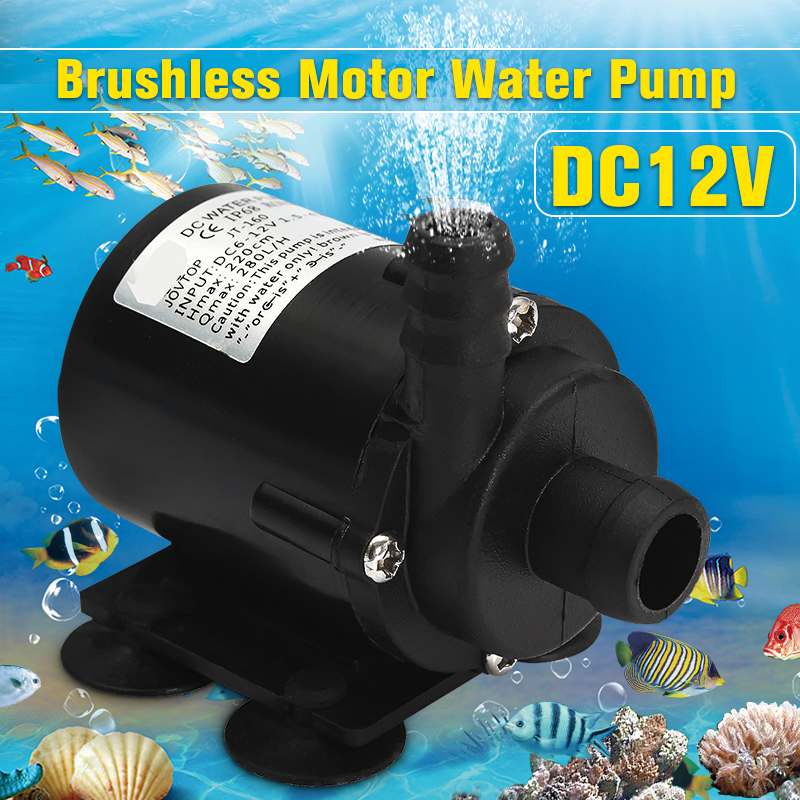 DC 12V 280L/H Water Pump Mini Brushless Water Pump Submersible Motor Easy to operate