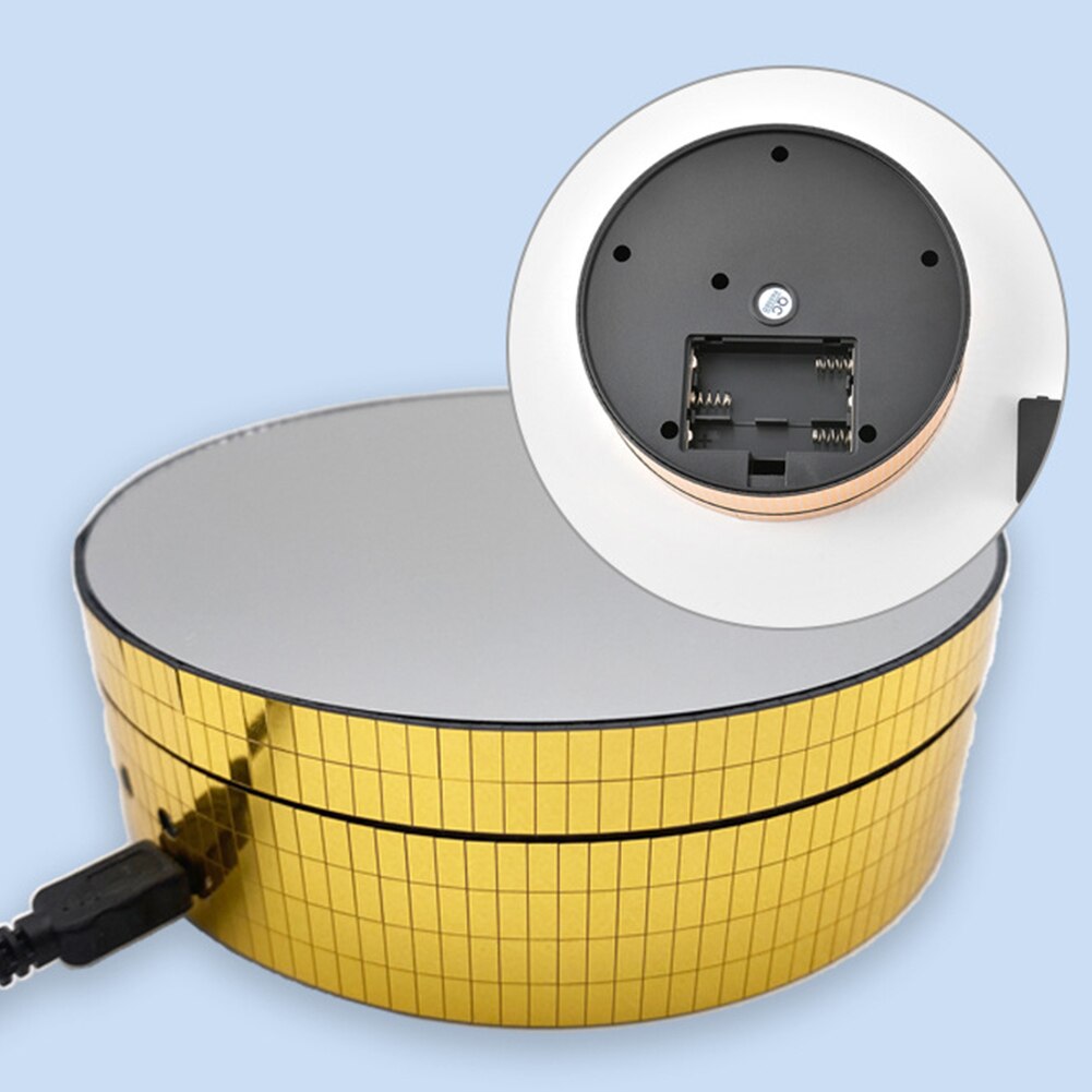 Motorized Turntable Automatic Round Rotating Display Stand Platform ABS Multifunction For Photography 360 Degree Revolving