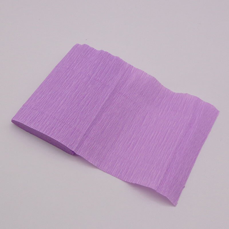 250*15cm Crinkled Crepe Paper Flower Wrapping Craft DIY Paper Streamer Scrapbooking Origami Party Decoration Packing Material: Light Purple