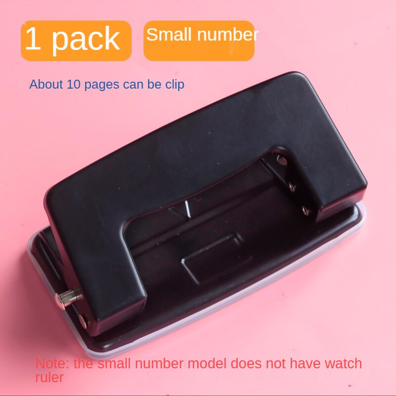 Dubbele Perforator Mini Handleiding Gat Ponsmachine Kleine A4 Losbladige Papier Briefpapier Binding Ring: Double hole puncher