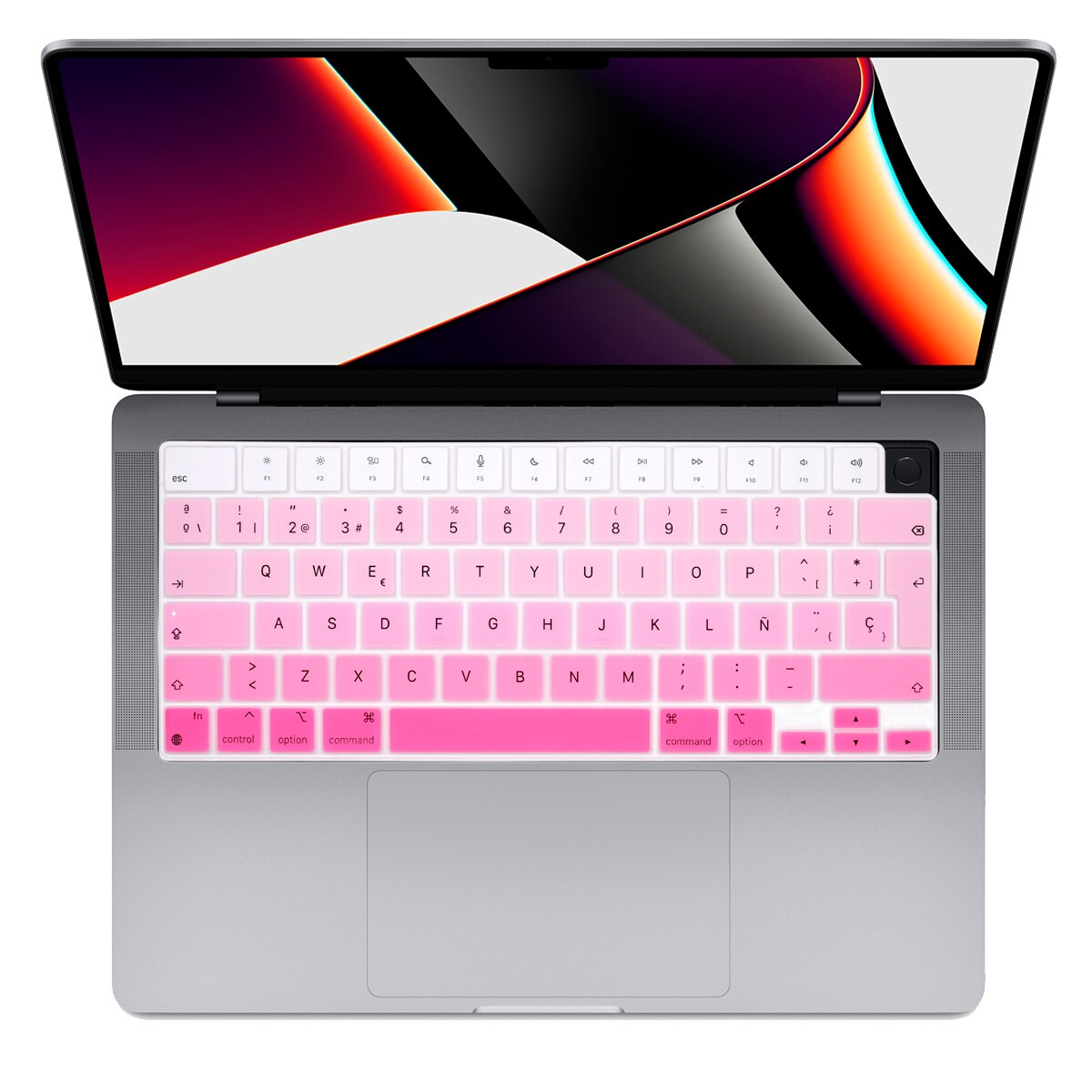Farve silikone spansk/chile tastatur skin cover til macbook pro 14 a2442 m1 chip pro 16 m1 max  a2485 tastatur cover