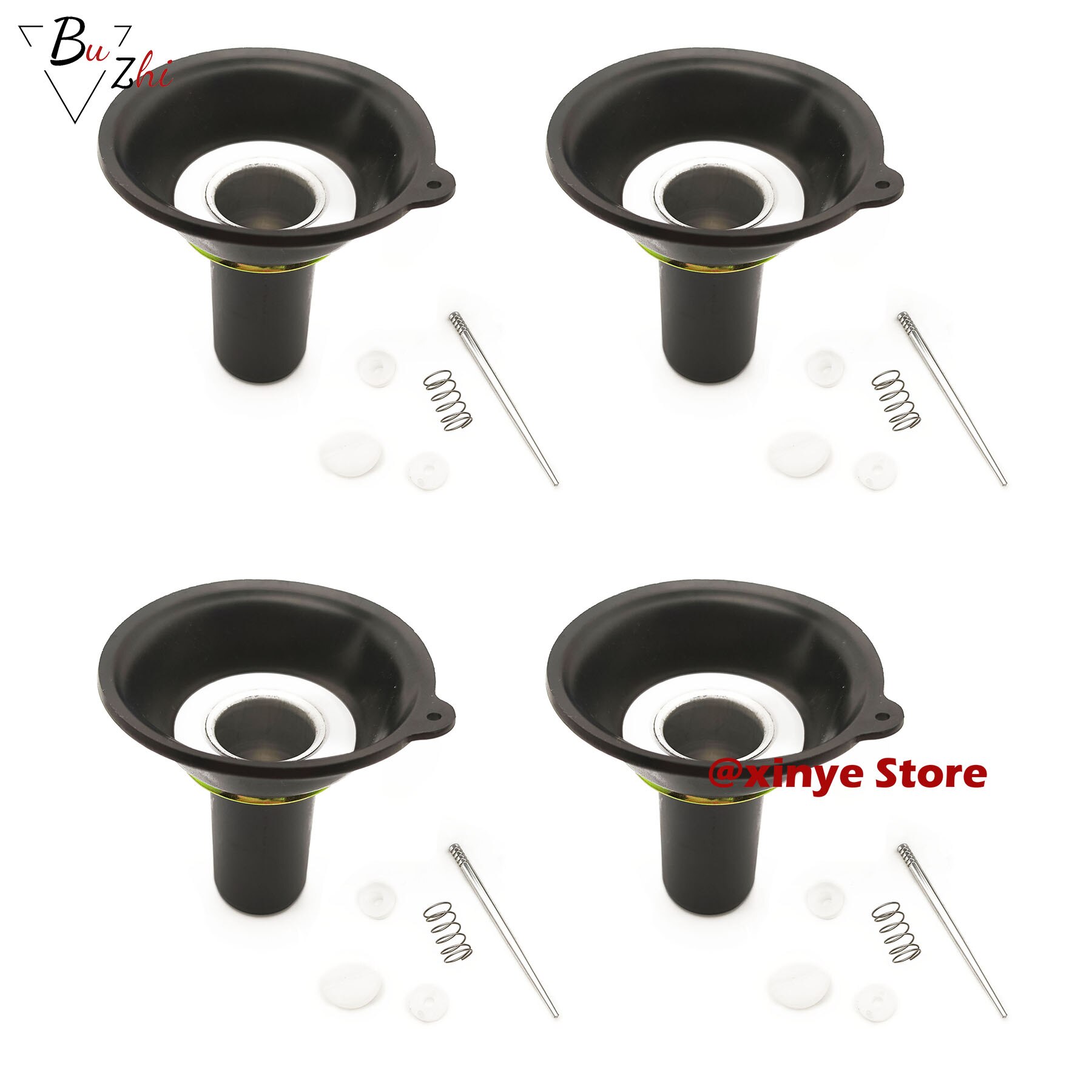 Diaphragme de piston de 23.9MM de diamètre, Mikuni, avec aiguille de Jet, pour Yamaha Virago XV250 V-double cylindre, moto BDS26: 4set