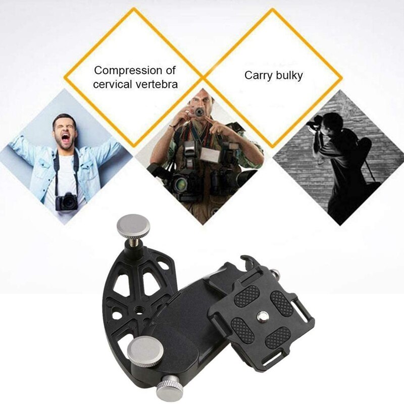 Universele Dslr Camera Riem Schouderriem Buckle Button Mount Clip Hanger Clip Taille Gesp Quick Demontage