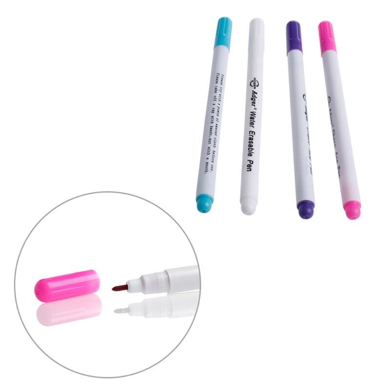 Auto Vanishing Pen Water Erasable Fabric Marker Pen Marking NoteTextile Ink Tool HX6D