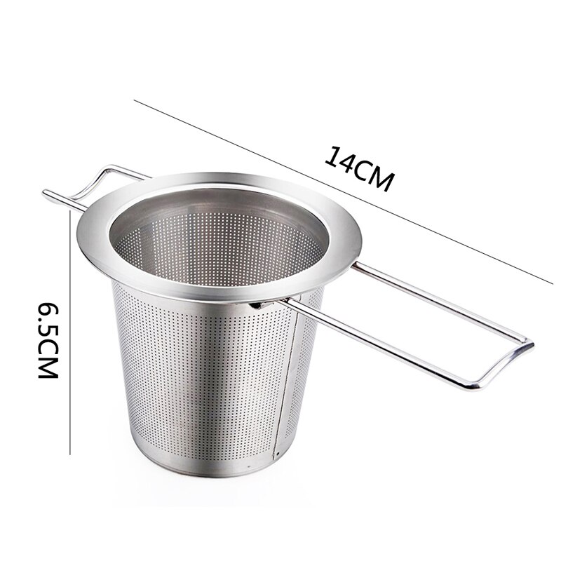 Lange Handvat Thee Zetgroep Mand Rvs Thee Zetgroep Metal Mesh Losse Blad Thee Zeef Filter Voor Theepot Thee Accessoires