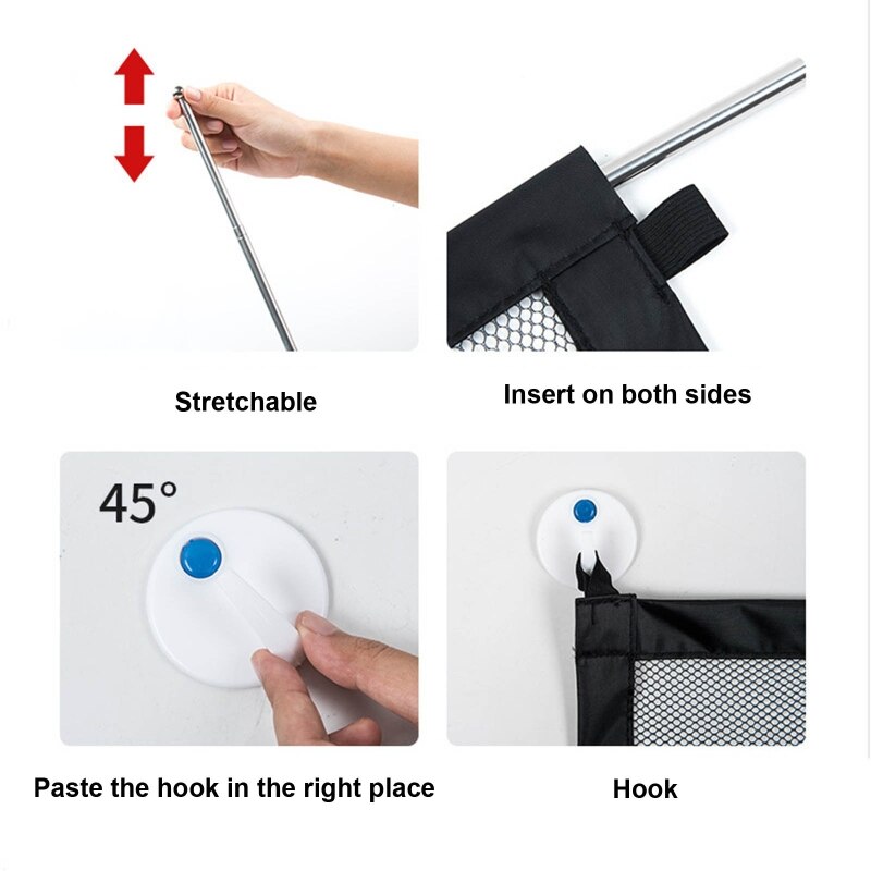 Folding Baby Barrier Safety Fence Portable Baby Gate Safe Enclosure Guard Children Kids Safe Guard Pet Isolation Net