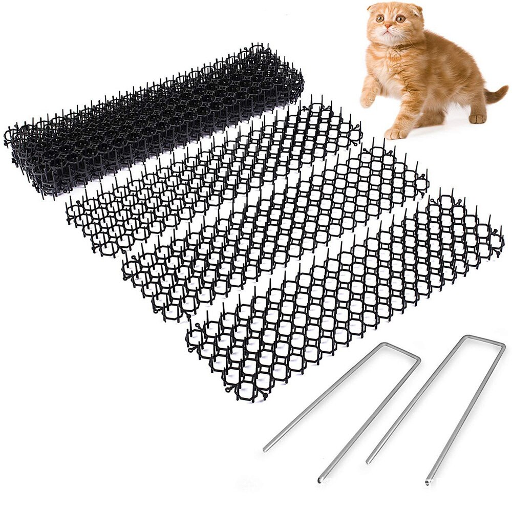 Filet Anti-chat pour jardin, clôture garde les chats à distance, clôture de balcon en plastique, tapis d'épine pour chat, filet de Protection des plantes de jardin