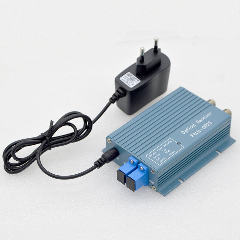 Receptor óptico FTTH CATV, convertidor WDM de fibra óptica de alto nivel, conector dúplex SC APC, Mini modo con 2 salidas RF pulgadas,: SC UPC UPC