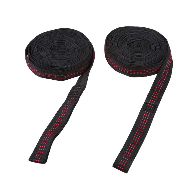 Superstarker hängemattengurt zum aufhängen von hängematten beim camping, reisen und als tragbares baumseil: Rot