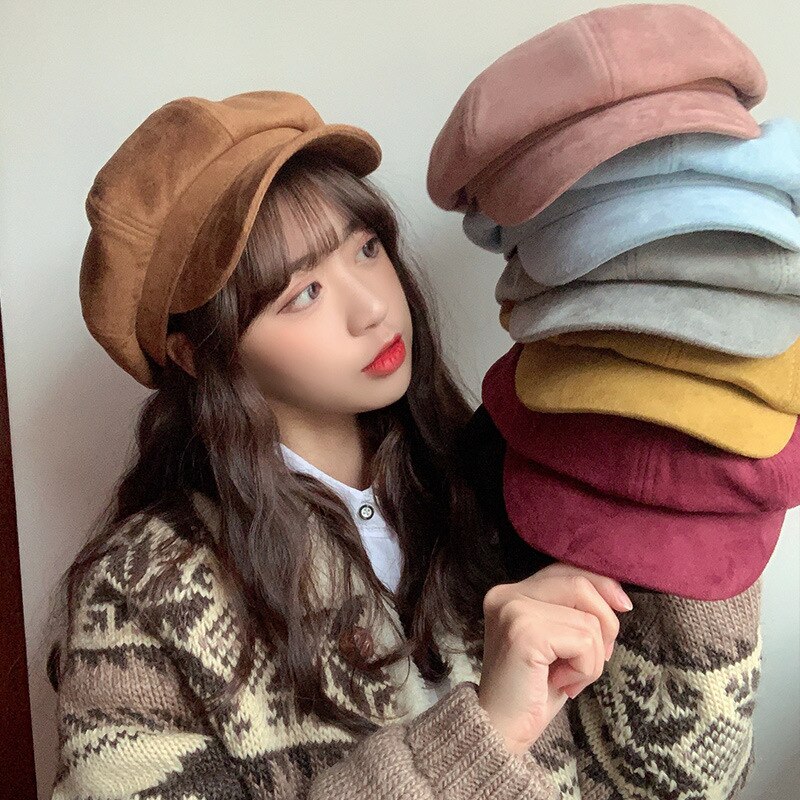 XYIYI Fashion Newsboy Cap Viso Beet Hats Papeboy Gatsby