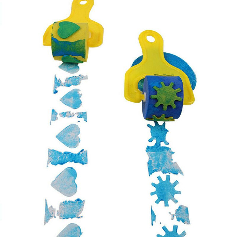 12 pieces / set of children DIY doodle sponge painting tools graffiti art supplies puzzle painting tools Christmas