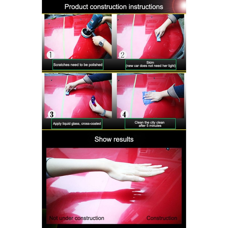 9 H Nano Car Super-Hydrophobic Coating For Glass Glass Coating Liquid Removable Ceramics Glass Coating