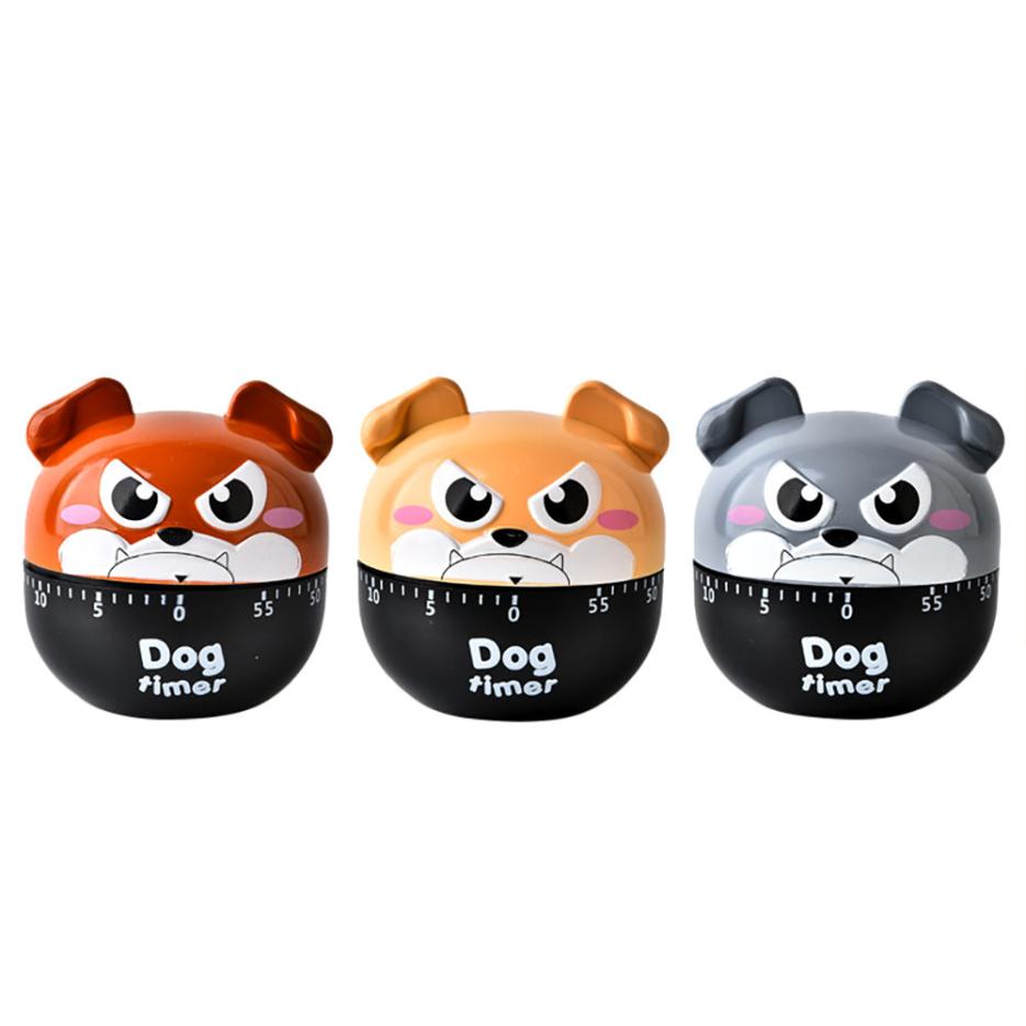 Funny Dog Mechanical Kitchen Timer 60 Minutes Countdown Alarm Timer Clock Dial Timers Counter Reminder Kitchen Cooking Tools