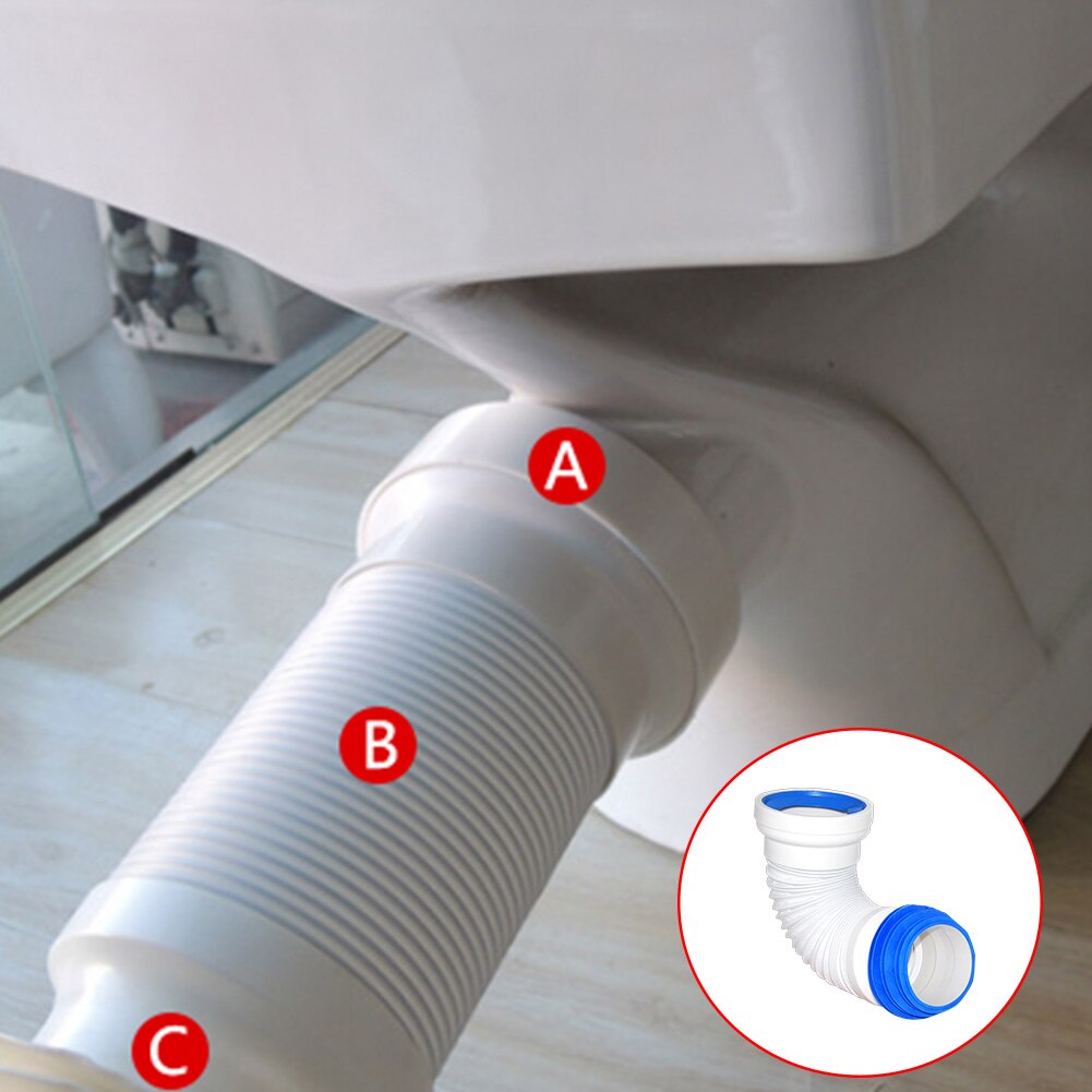 ABS flexibel WC Dicht Adapter Für Wc Sanitär Einfach Installieren Pfanne Stecker Ersatz Teil Reparatur Werkzeug Ablauf Abfall Schlauch