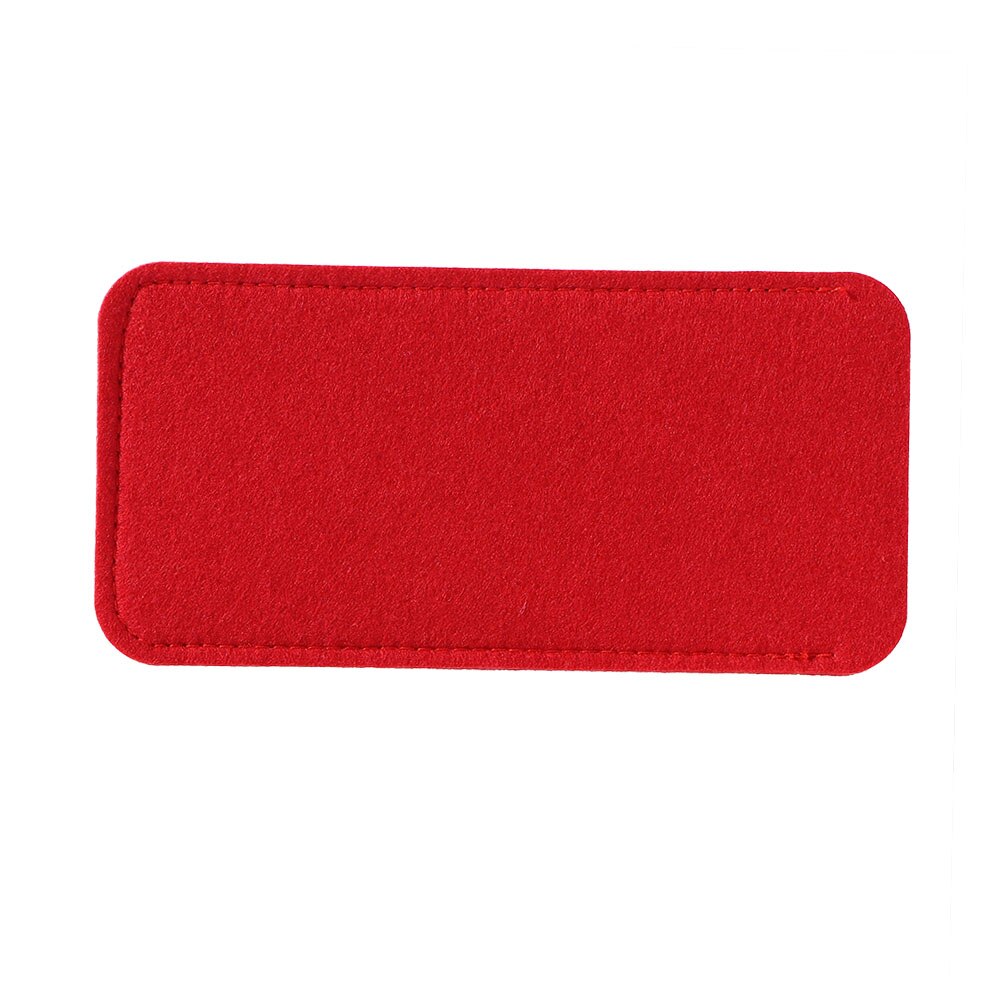 Funda de tela de fieltro suave para gafas, funda portátil de Color puro para anteojos, funda protectora para gafas de lectura: red