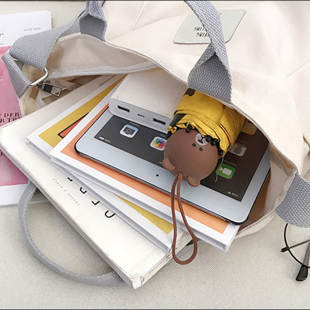 Donne della Tela di Canapa del Sacchetto di Spalla Delle Signore Casual di Velluto A Coste di Stoffa Morbida Borsa Con Tracolla Libri Sacchetto di Strisce di Stoffa Femminile Della Borsa di Borse per la Spesa