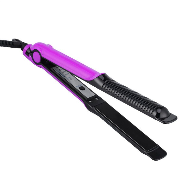 Professionele 2- -in- -1 stijltang, krultang, stijltang, kapper, salon, kappersstylingtools, eu-stekker (paars)