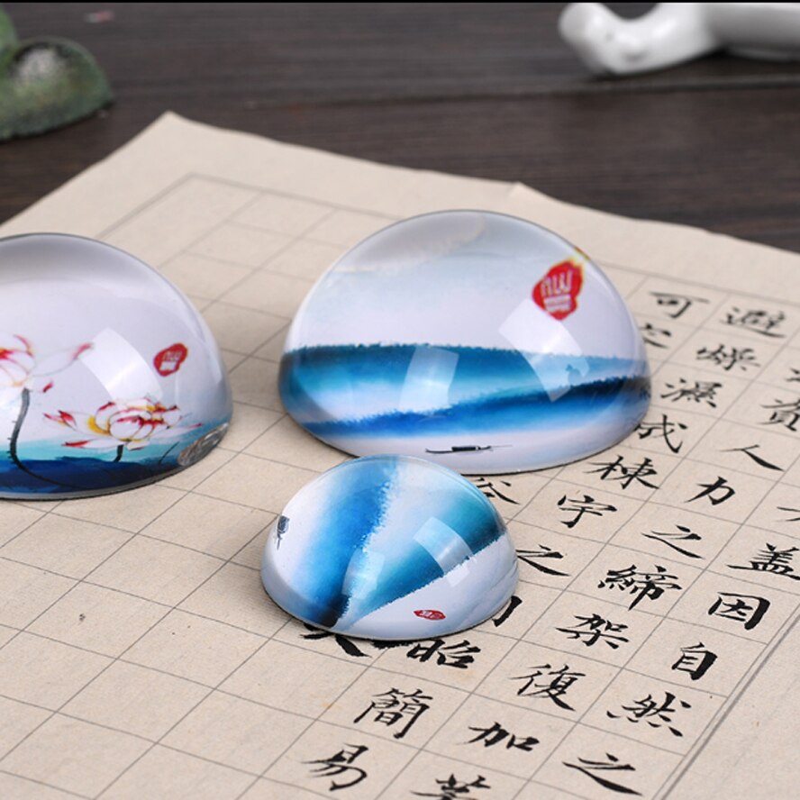 Creatieve Chinese Presse-papier Voor Schilderen Kalligrafie Glas Papier Gewicht Art Tekening Levert Art Set
