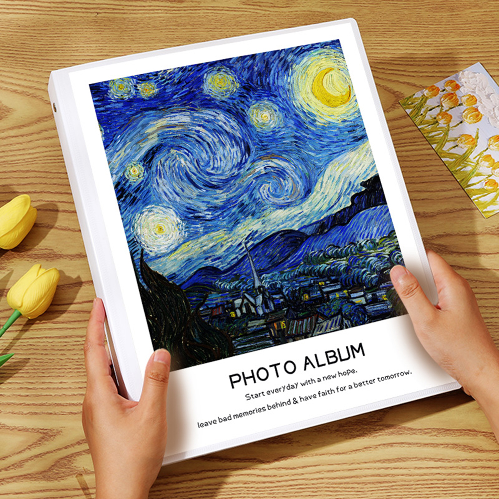 Loose-leaf Photo Album Large Capacity 30/40 Pages DIY Self Adhesive Commemorative Photo Storage Scrapbook Family Memory Book: VIOLET/紫罗兰