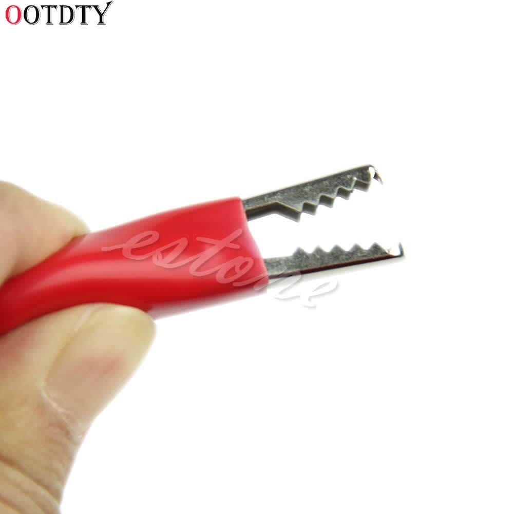Ootdty 10Pcs 28Mm Alligator Leidt Crocodile Test Clip Voor Elektrische Jumper Wire Kabel