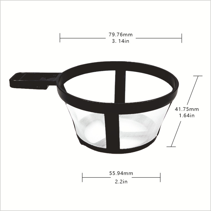 Reusable Coffee Pot Filter Nylon Holder Mesh Basket Coffeeware Spoon Strainer Tea Brewer Strainer Home Kitchen Accessories 1PCS