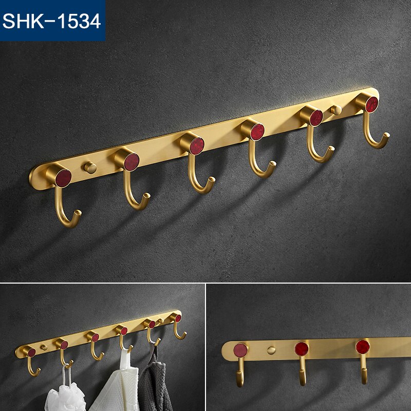 Metal Kitchen hook wall hanging bathroom hanger wall clothes row hook multiple colour: SHK-1534