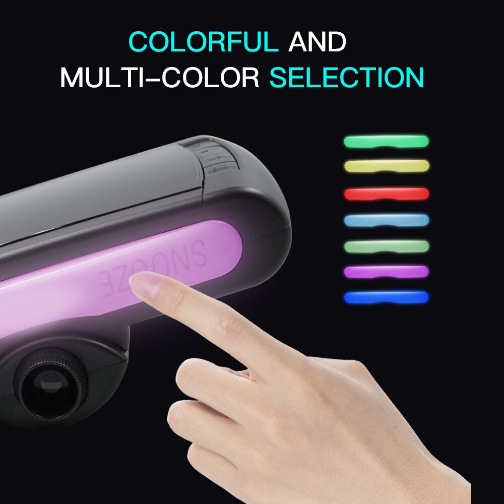 Digital alarm clock wake up light projection clock Colorful LED Display Time Digital Alarm Clock With USB can put battery clock