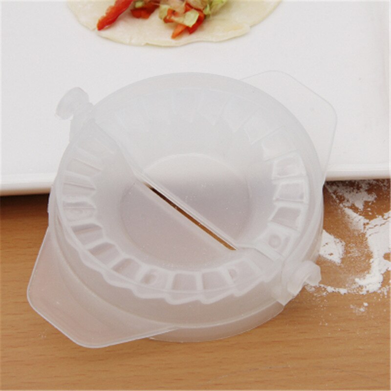 Dumplings Tool Keuken Accessoires Jiaozi Maker Apparaat Keuken Gadgets Covenient Dumplings Mold Gebruik Voor Maken Knoedel: WHITE