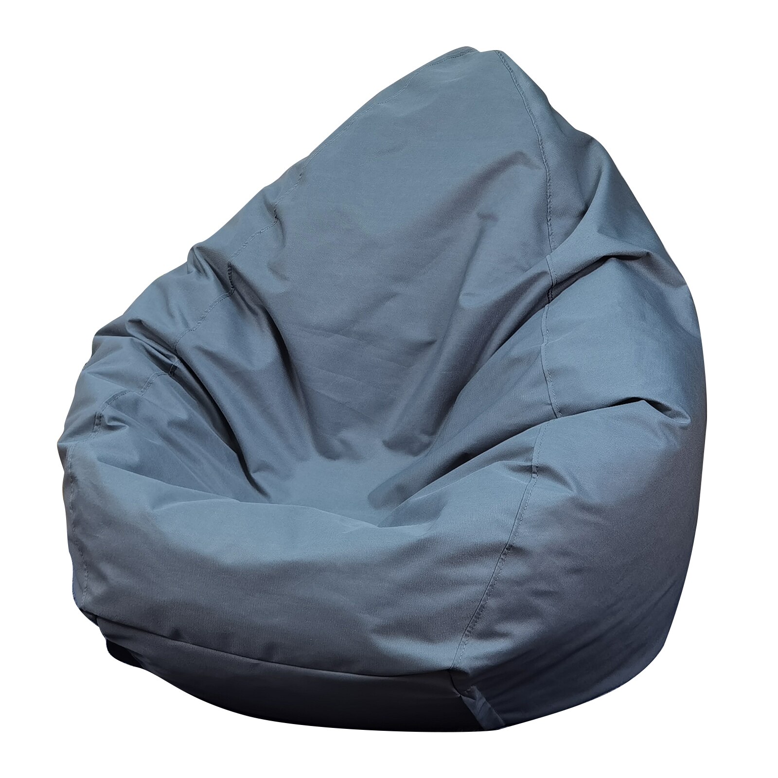Sac de haricot canapés couverture sans remplissage couverture de chaise souple chaise longue siège haricot sac salon meubles jouets vêtements organisateur de stockage: Gris