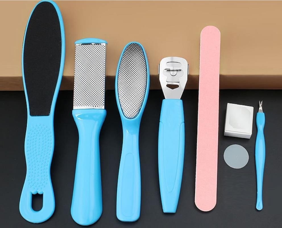 1 sæt pedicure manicure neglerenser fodfil pedicure kniv fodpleje værktøjer fjern død hud værktøj blad fodpleje værktøj: Default Title