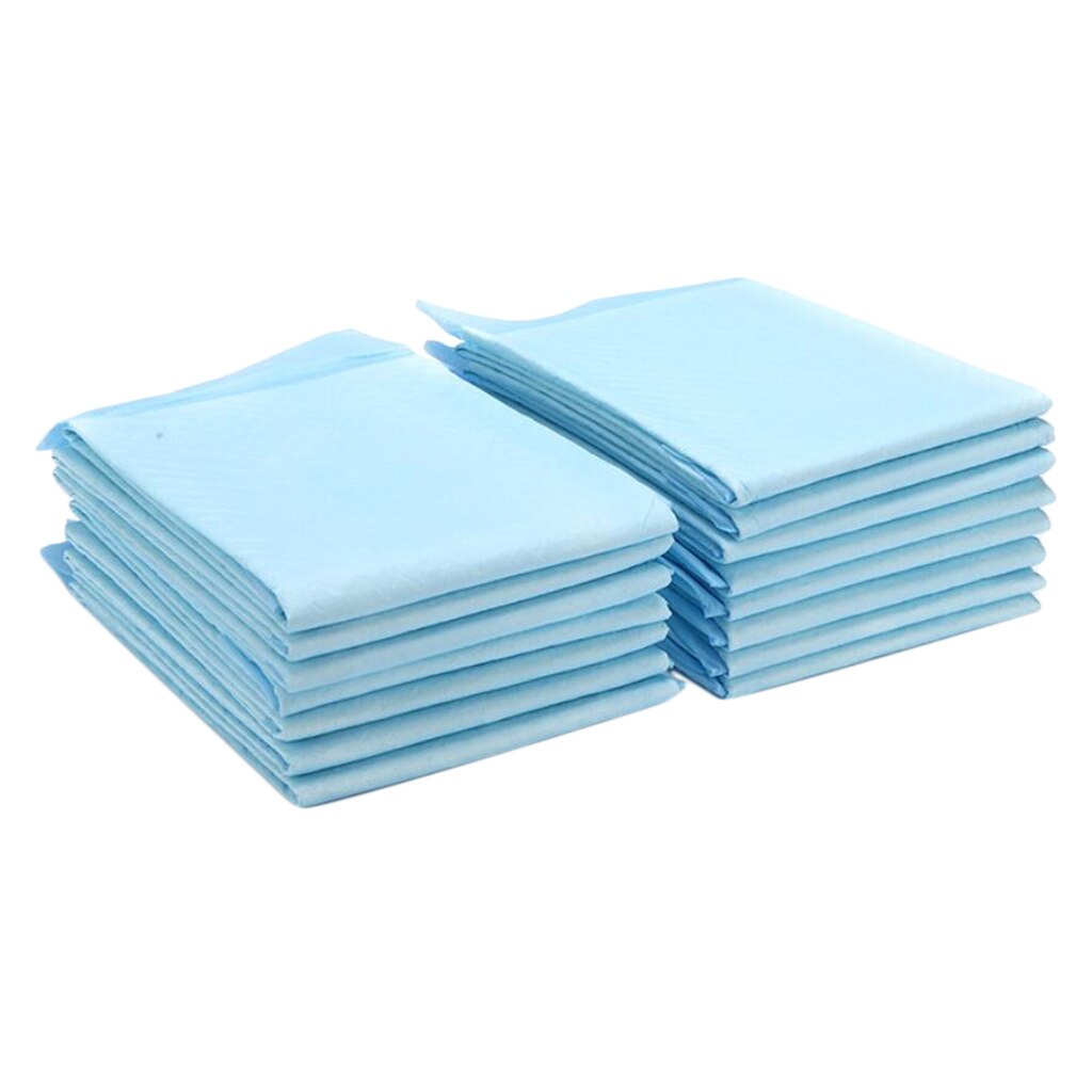 Disposable Incontinence Bed Pads Protection Sheet Mattress Covers Blue Waterproof Incontinence Protector Bed Wetting Mattress