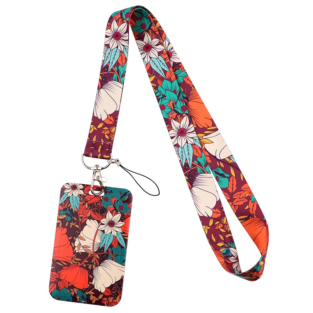 CB1272 Rose Bloem Telefoon Lanyard Sport Strap Hals Touw Mobiele Telefoon Strap Usb Badge Houder Lanyard Hals Ketting Accessoires: 3